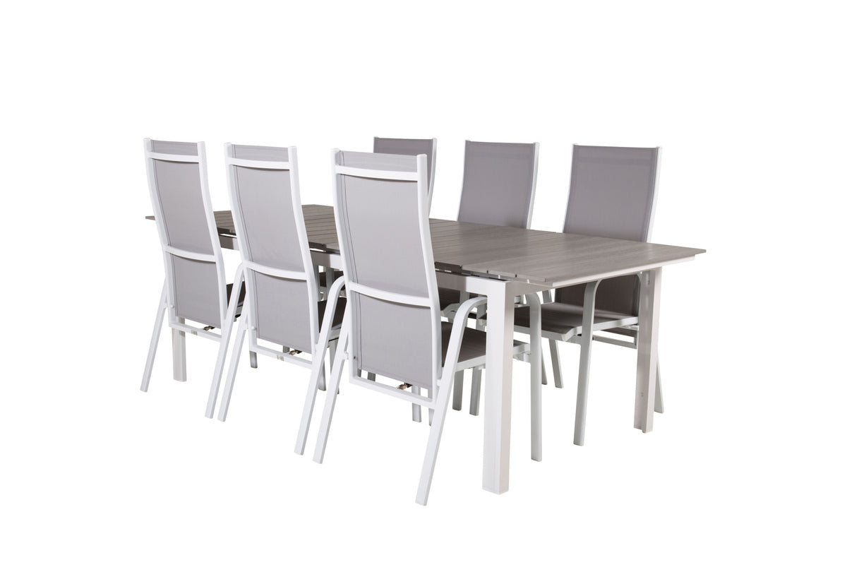 Copacabana & Levels Reclinerstole Grå + Spisebord 229x100x75