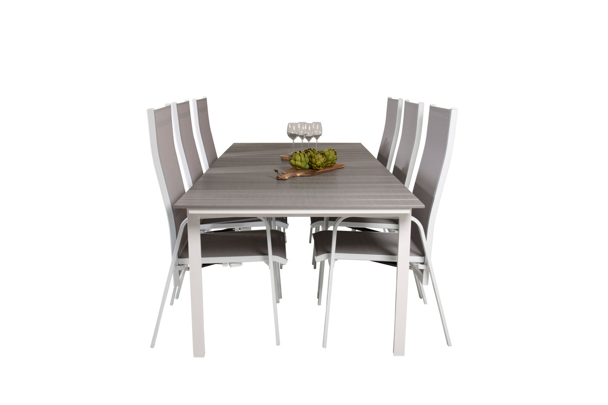 Copacabana & Levels Reclinerstole Grå + Spisebord 229x100x75