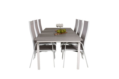 Copacabana & Levels Reclinerstole Grå + Spisebord 229x100x75