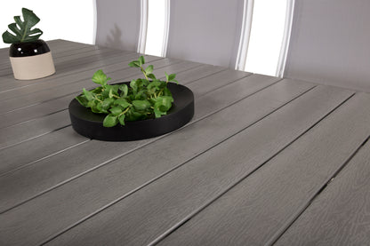 Levels & Albany Spisebord 229x100x75 + Positionsstole Hvid