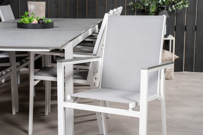 Levels & Parma Spisebord 229 x 100 + Spisestole Grå