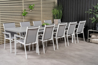 Levels & Parma Spisebord 229 x 100 + Spisestole Grå