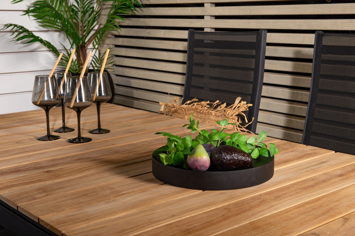 Copacabana & Mexico Reclinerstole Sort + Spisebord 90x180/240