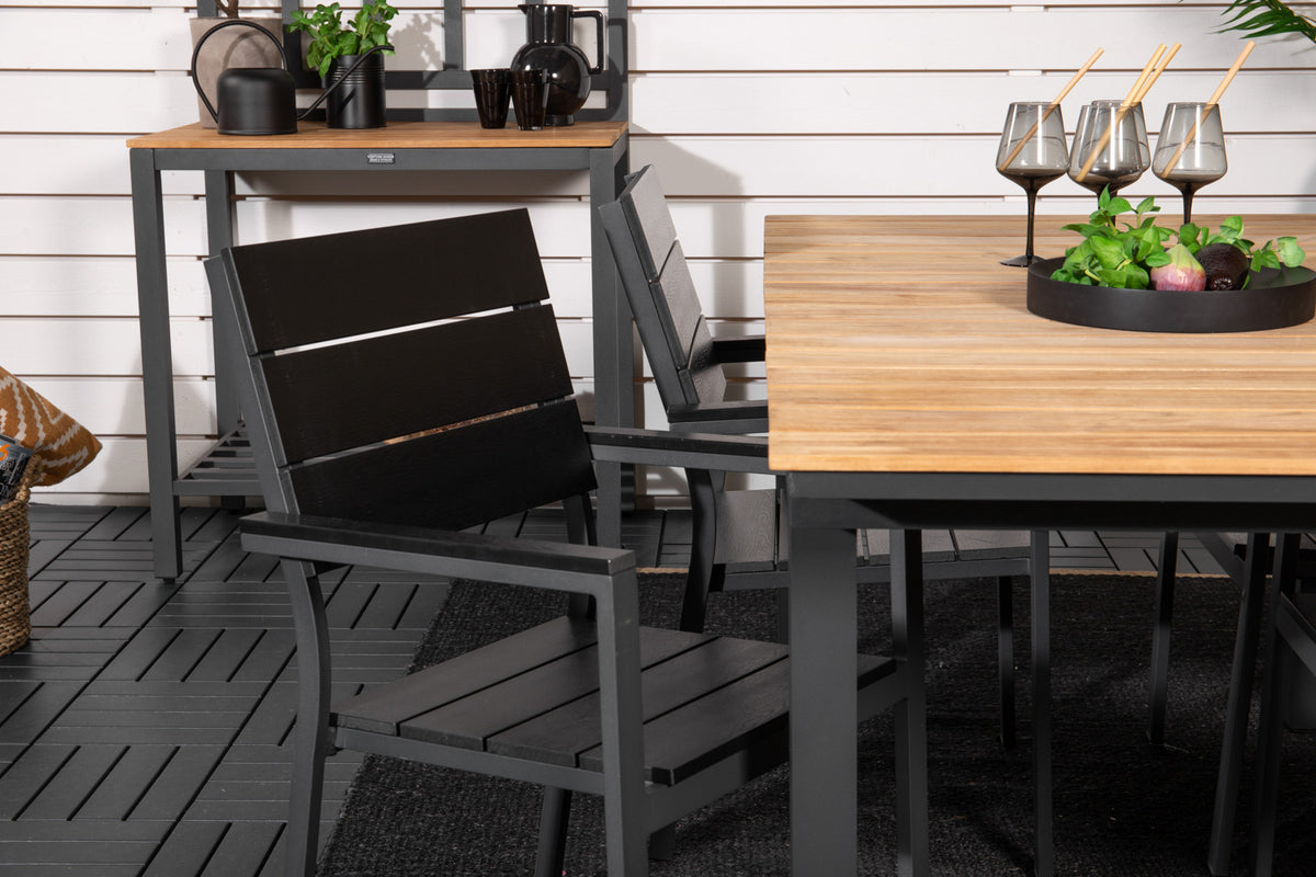 Levels & Mexico Spisestole Sort + Spisebord 160 x 90