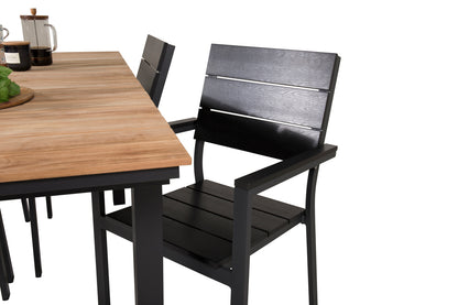 Levels & Mexico Spisestole Sort + Spisebord 160 x 90