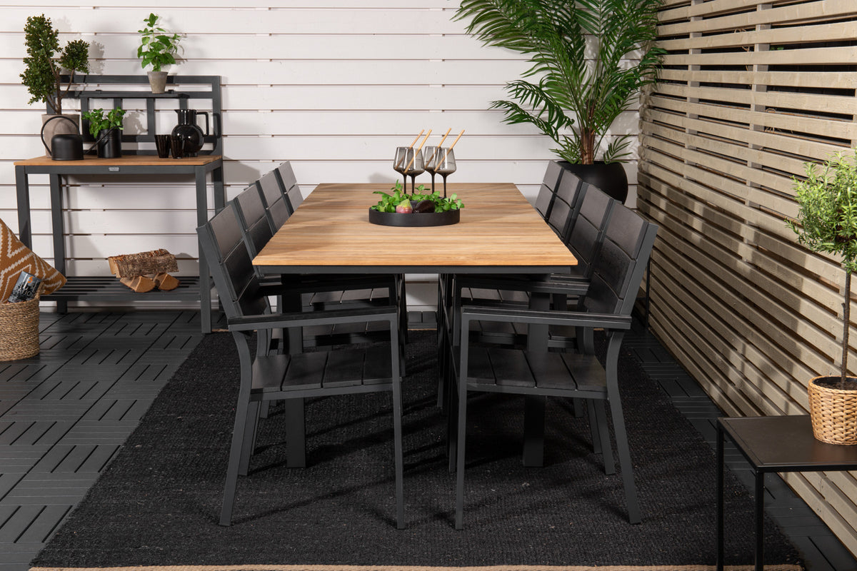 Levels & Mexico Spisestole Sort + Spisebord 160 x 90