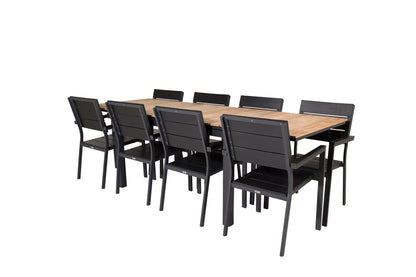 Levels & Mexico Spisestole Sort + Spisebord 160 x 90