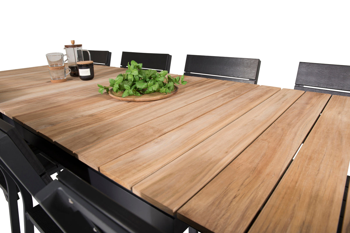 Levels & Mexico Spisestole Sort + Spisebord 160 x 90