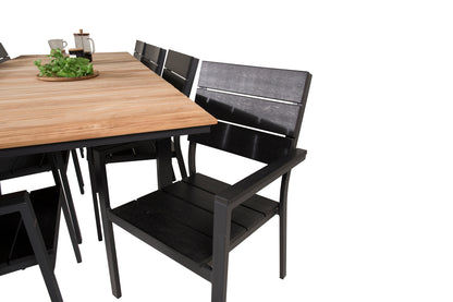 Levels & Mexico Spisestole Sort + Spisebord 160 x 90