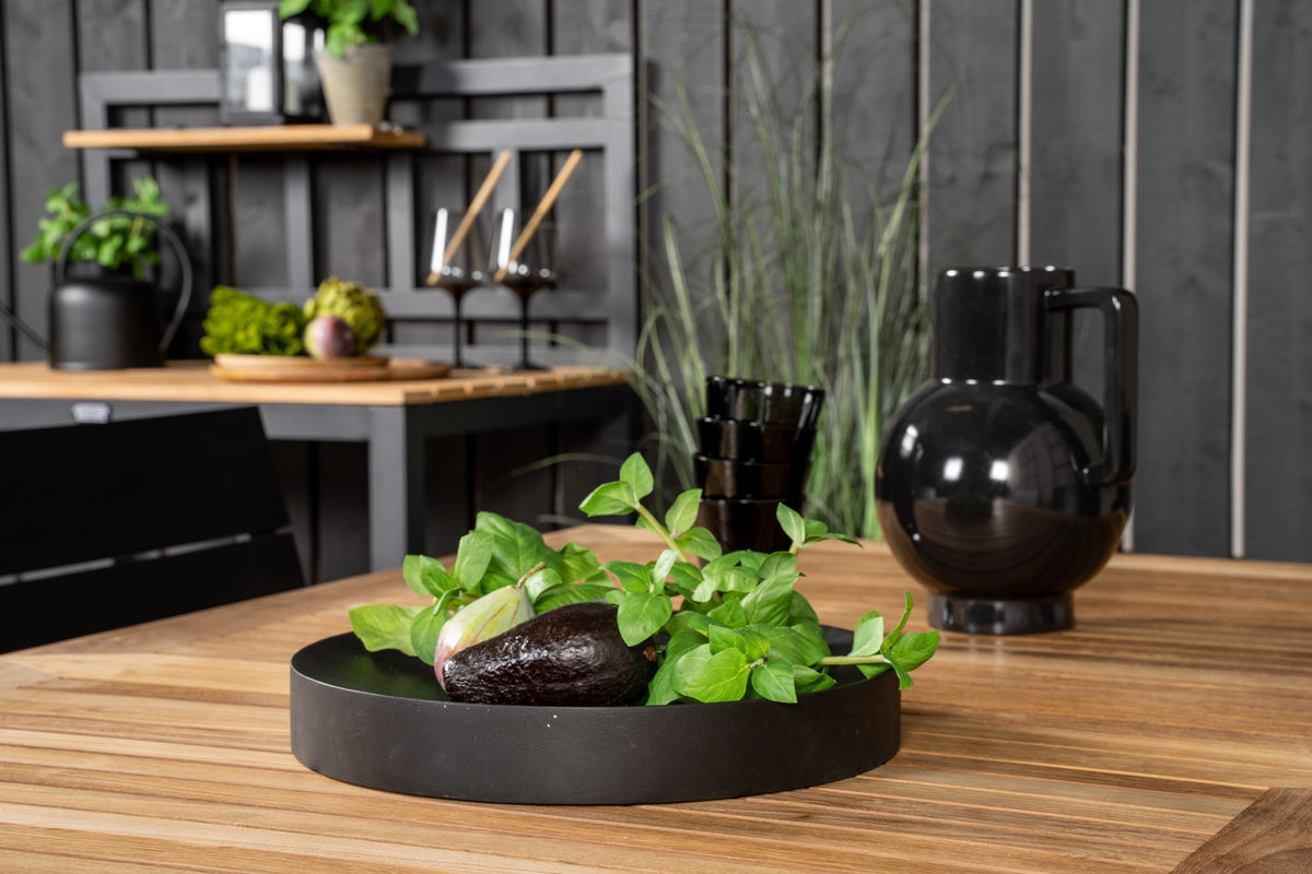 Levels & Panama Spisestole Sort + Spisebord 160 x 90