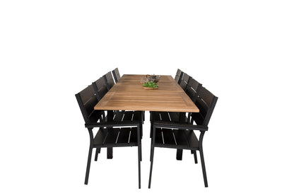 Levels & Panama Spisestole Sort + Spisebord 160 x 90