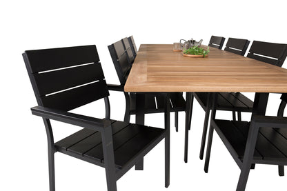 Levels & Panama Spisestole Sort + Spisebord 160 x 90