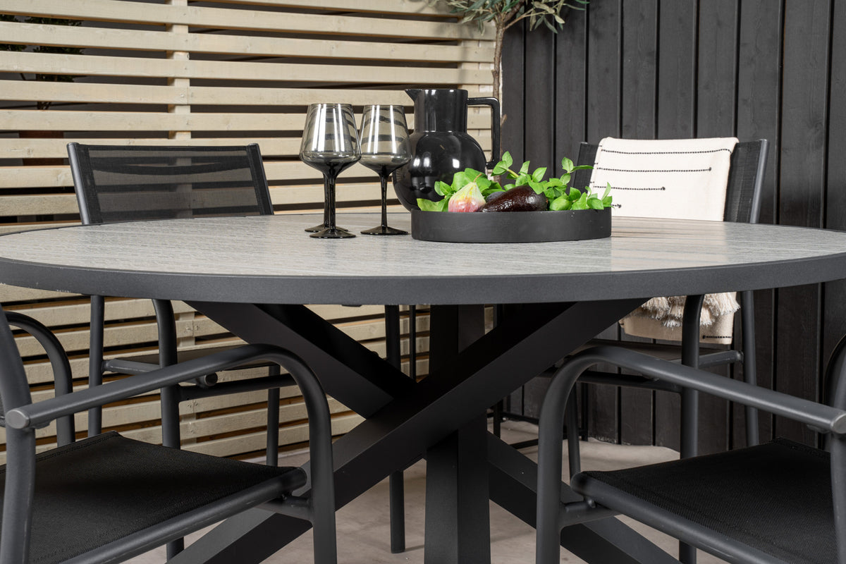 Parma, Santorini Spisegrupper Sort Mørkegrå