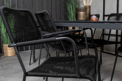 Venture Home Lindos & Break Spisebordsstole Sort +