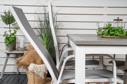 Albany & Copacabana Spisebord 152x90 + Reclinerstole Grå