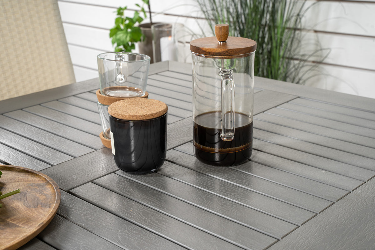 Albany & Padova Spisebord 152x90 + Reclinerstole Hvid