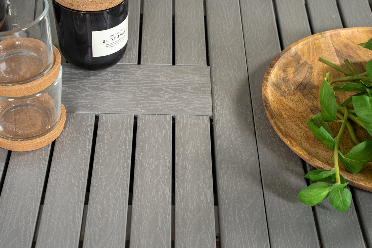 Albany & Malin Spisebord 152x90 + Spisestole Hvid