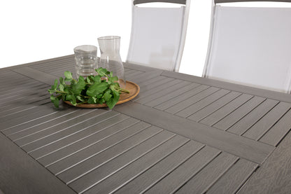 Albany Spisebord 152x90 + Positionsstole Hvid