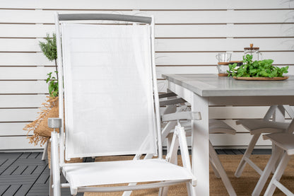 Albany Spisebord 152x90 + Positionsstole Hvid