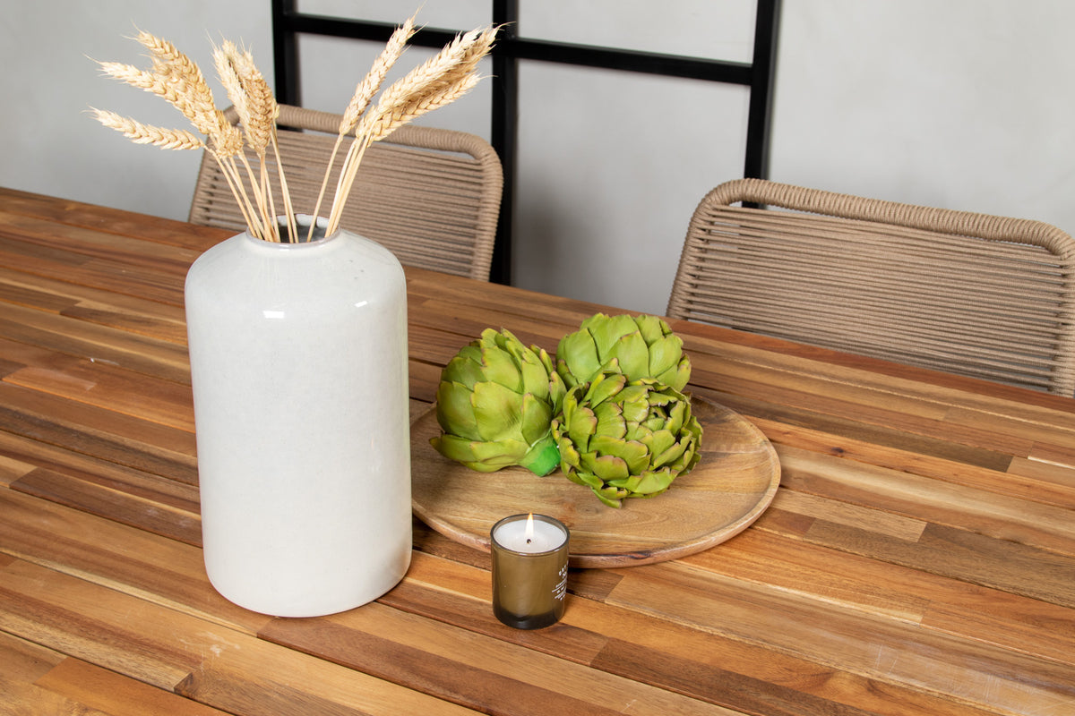 Bois & Lindos Spisebord 205x90 + Spisestole Brun