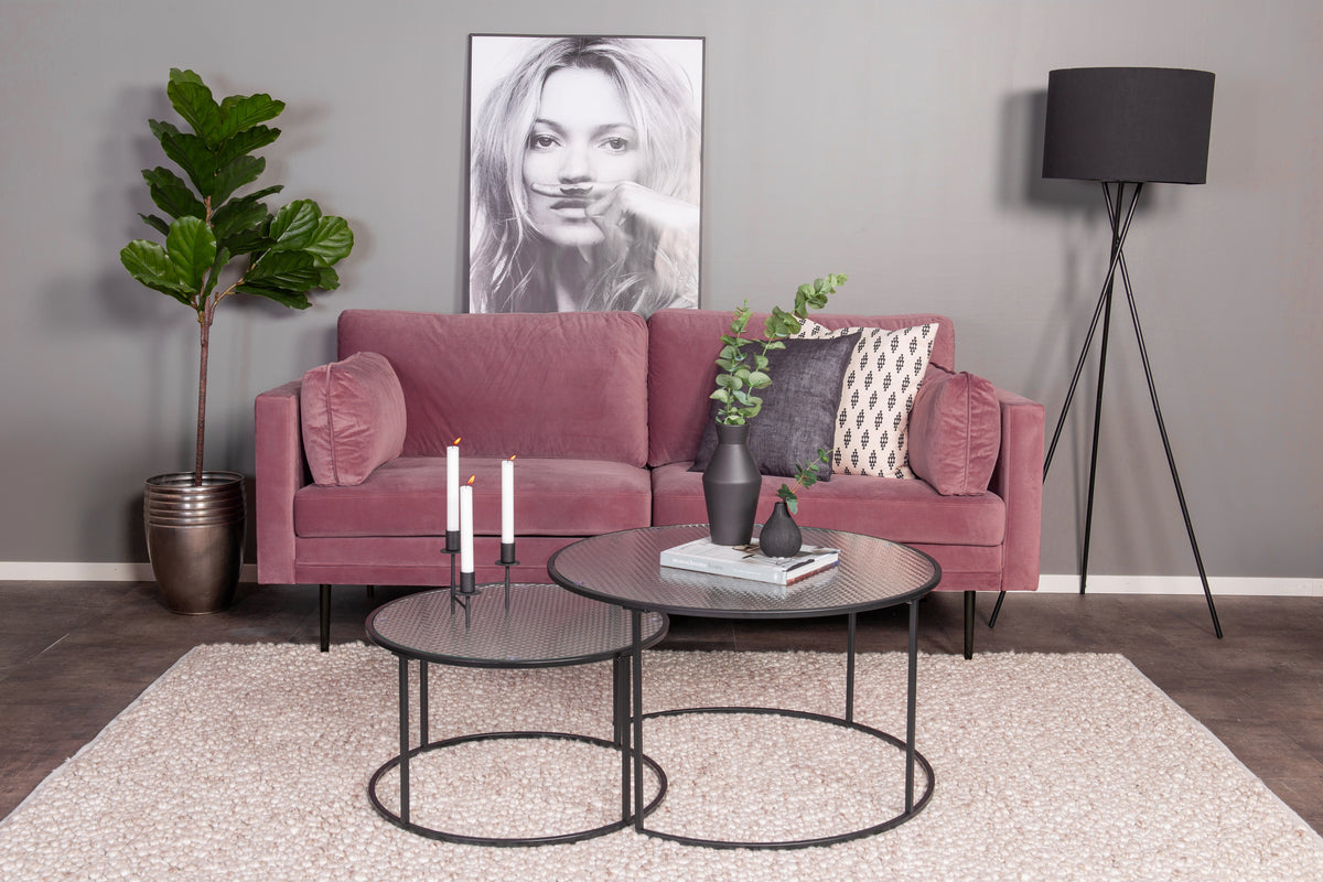 Boom 3-personers Sofa Støvet Lyserød