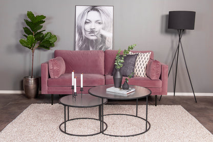 Boom 3-personers Sofa Støvet Lyserød
