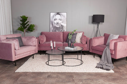 Boom 3-personers Sofa Støvet Lyserød