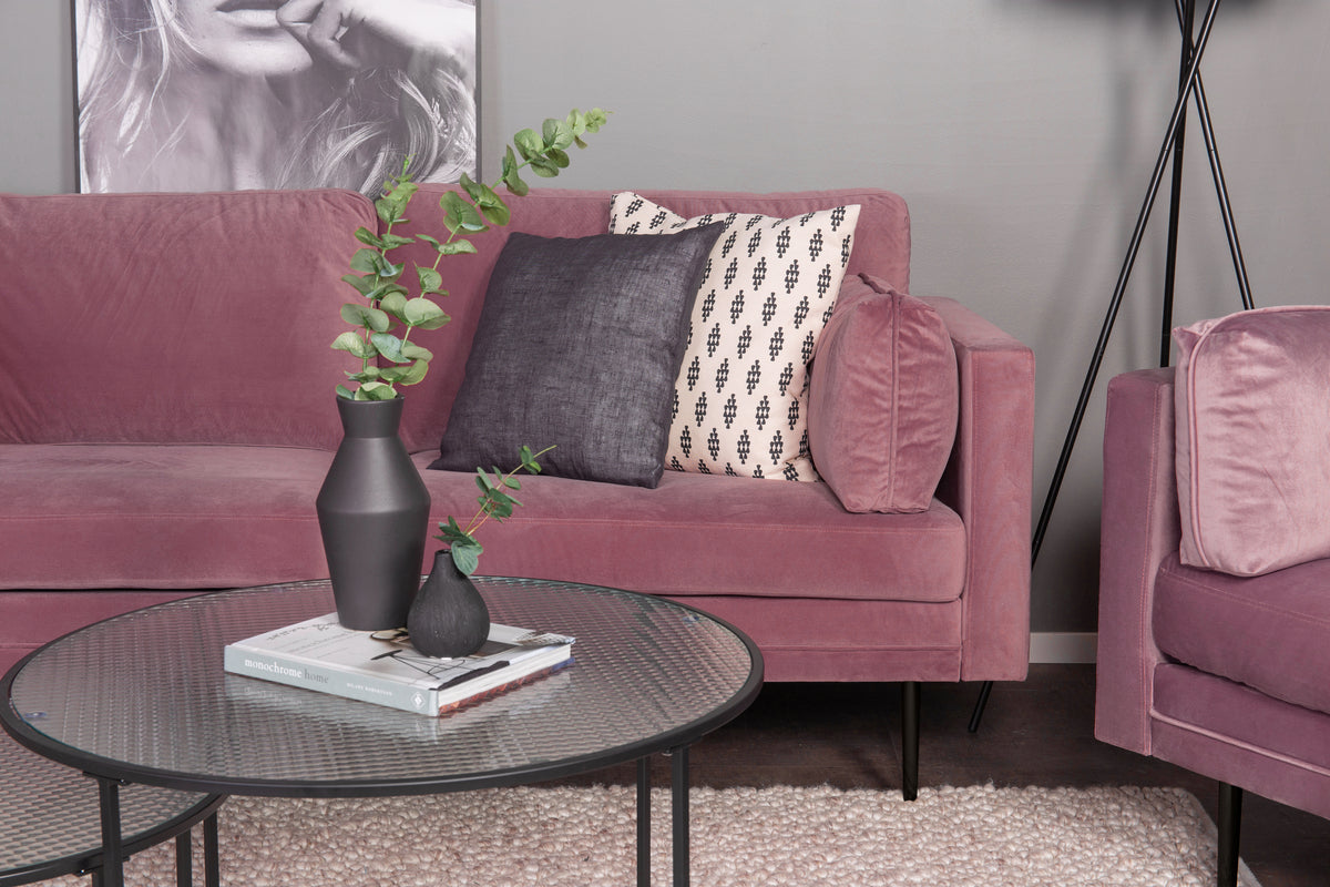 Boom 3-personers Sofa Støvet Lyserød