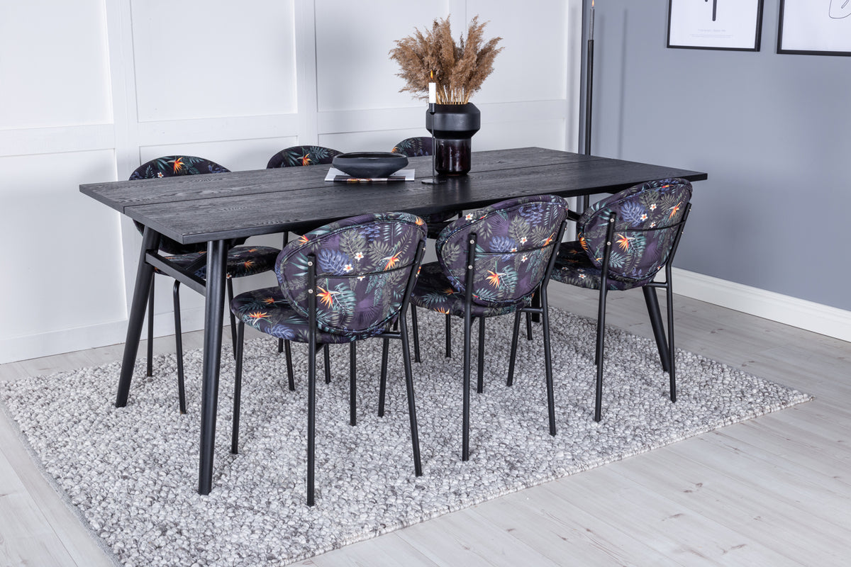 Sleek, Vault rektangulært spisebordssæt