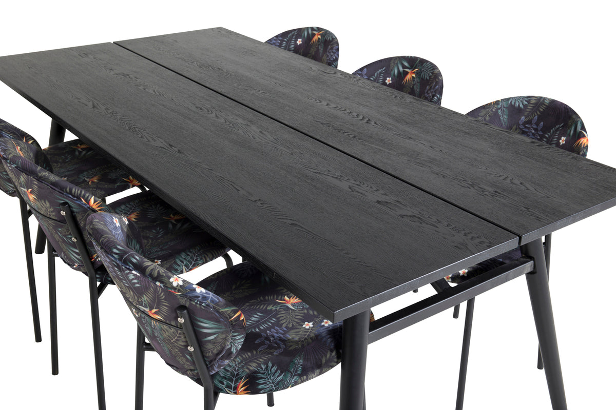 Sleek, Vault rektangulært spisebordssæt