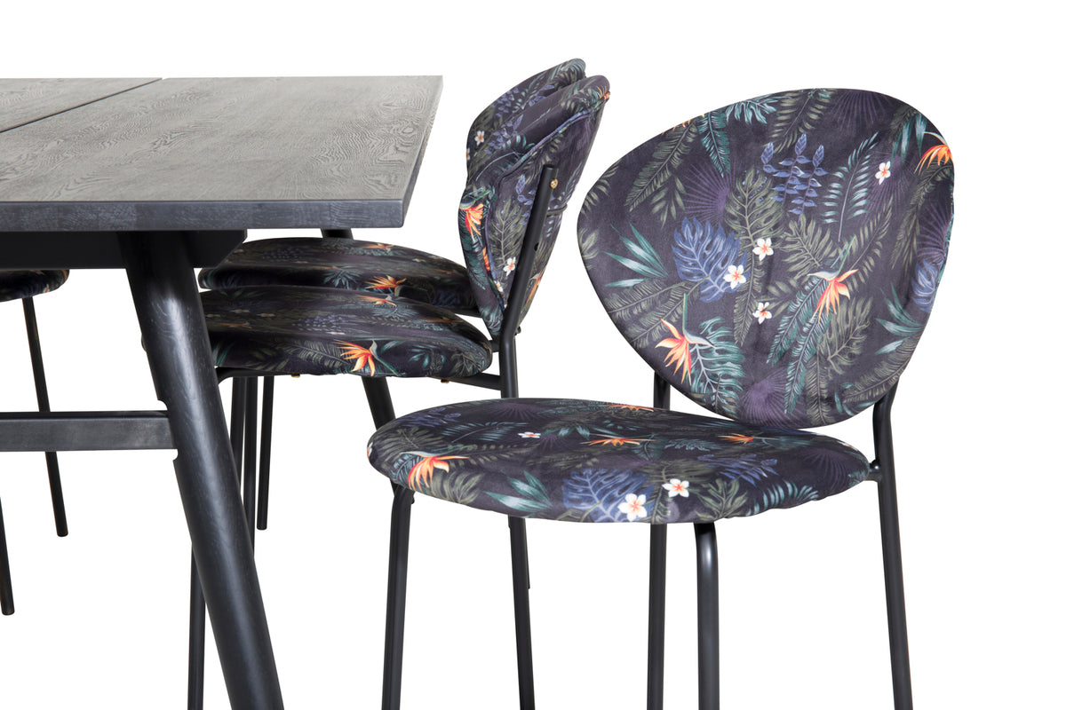 Sleek, Vault rektangulært spisebordssæt