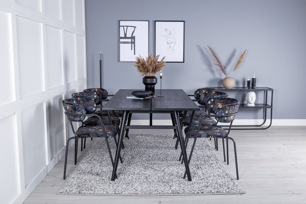 Sleek, Arrow rektangulært spisebordssæt