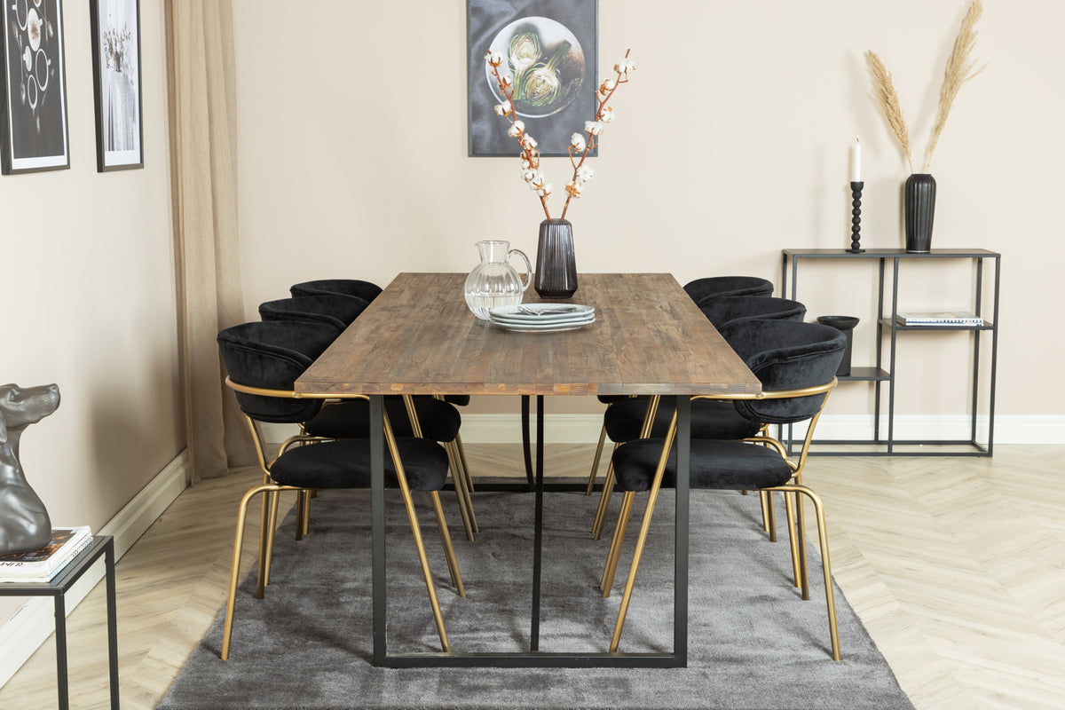 Rektangulært spisesæt