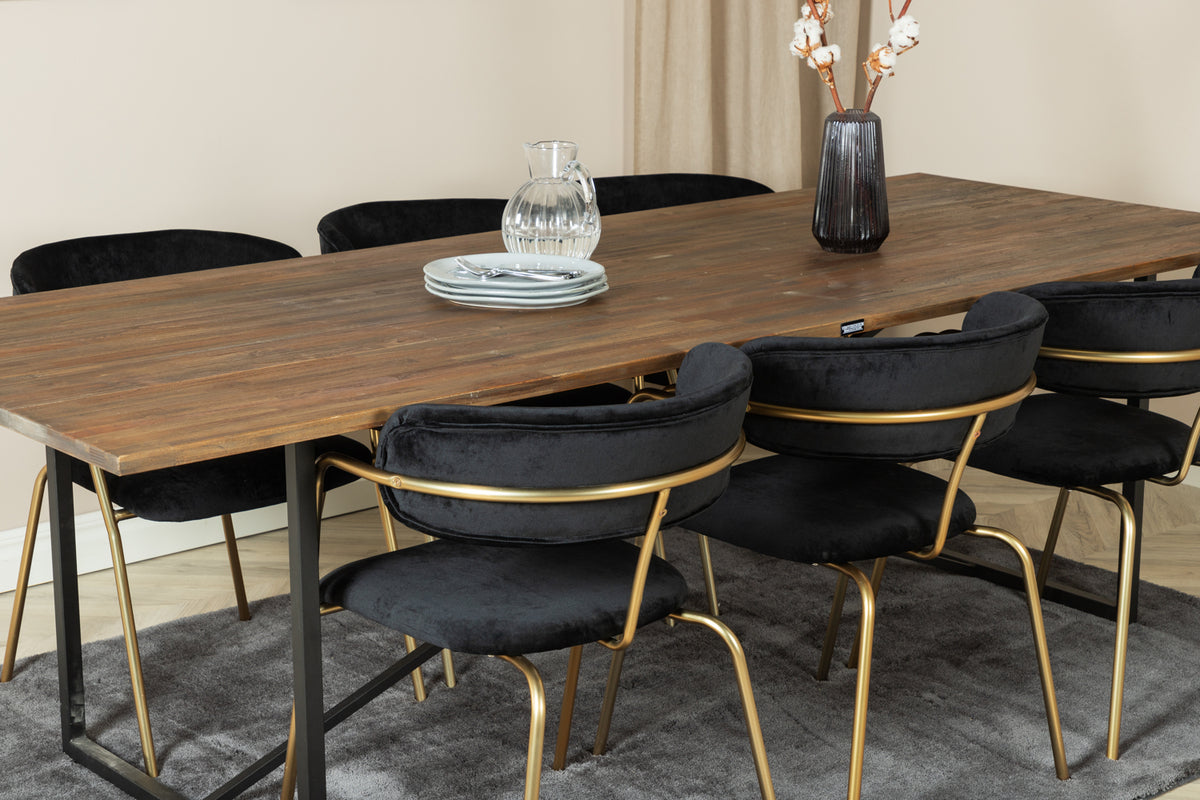 Rektangulært spisesæt