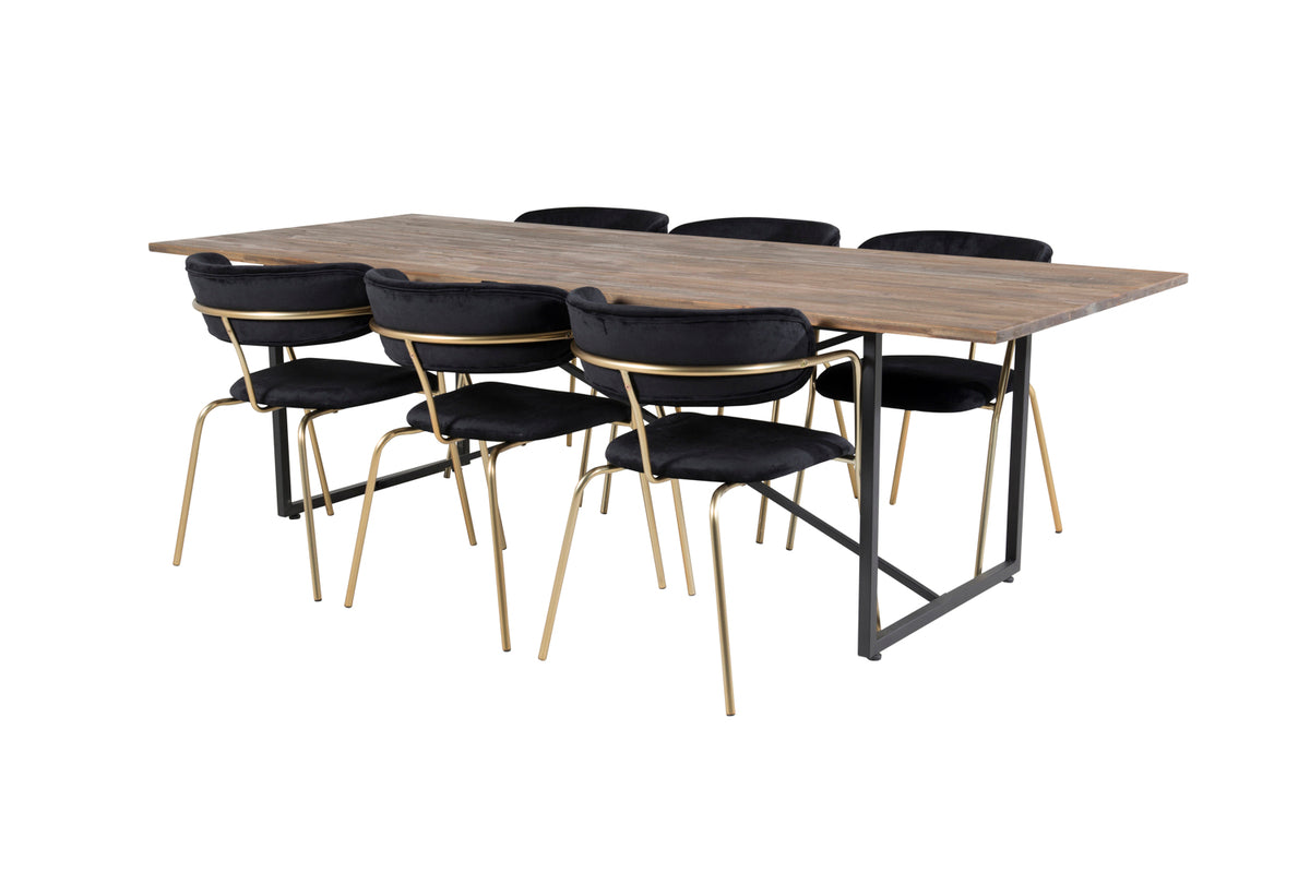 Rektangulært spisesæt