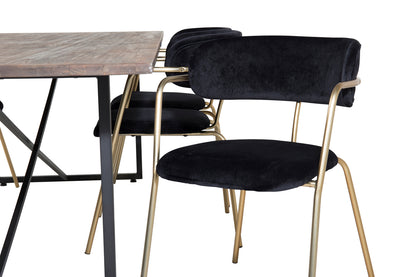 Rektangulært spisesæt