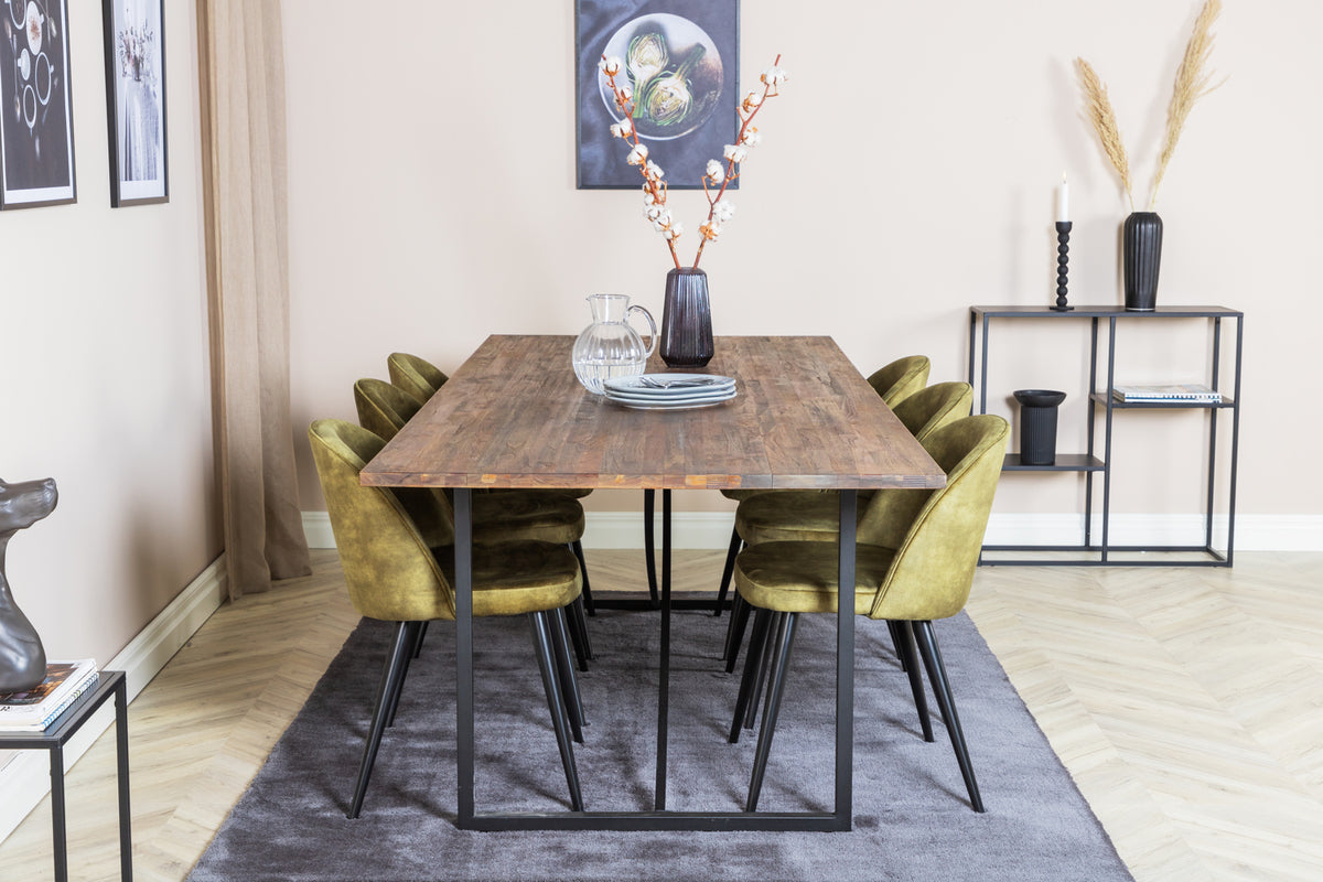 Rektangulært spisesæt