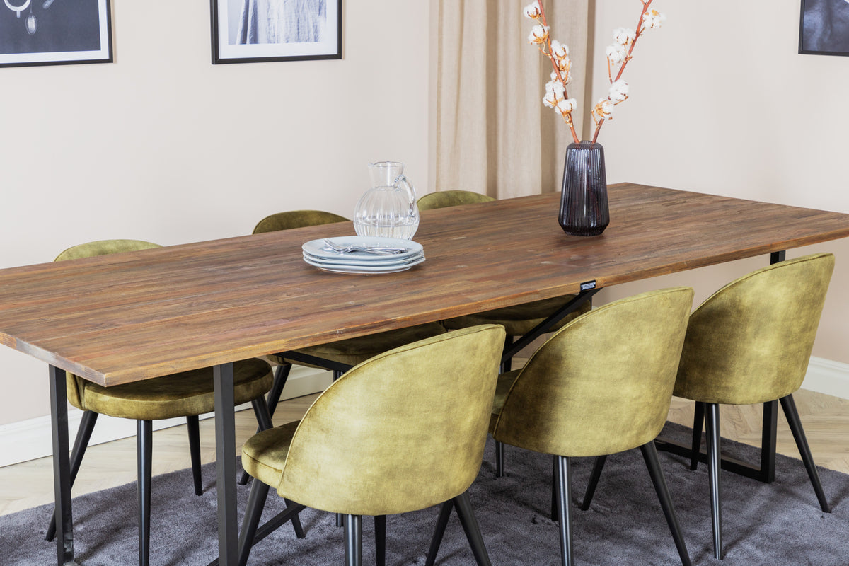 Rektangulært spisesæt