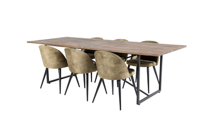 Rektangulært spisesæt