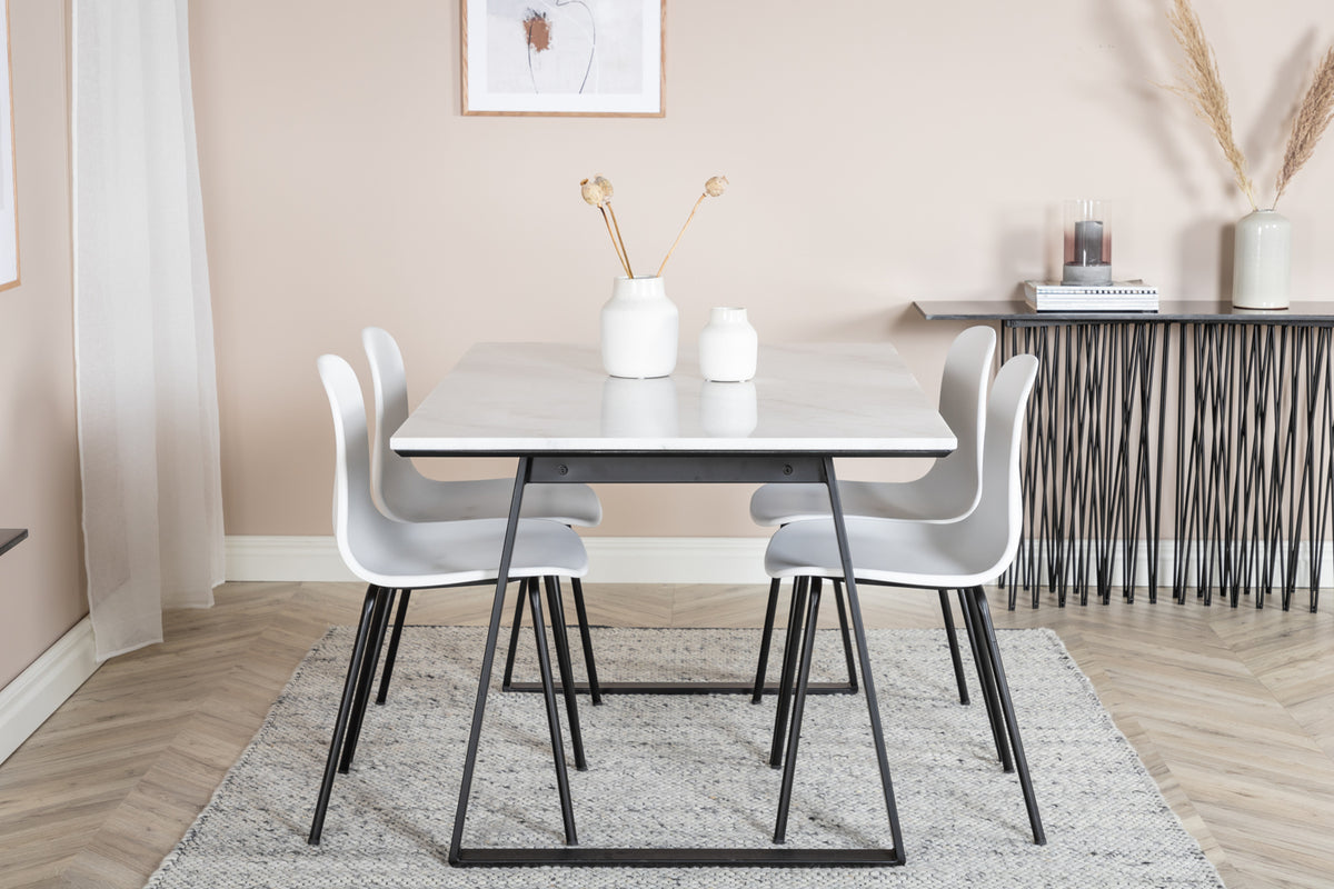 Estelle, Arctic Rektangulært Spisebordssæt