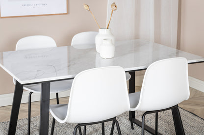 Estelle, Arctic Rektangulært Spisebordssæt