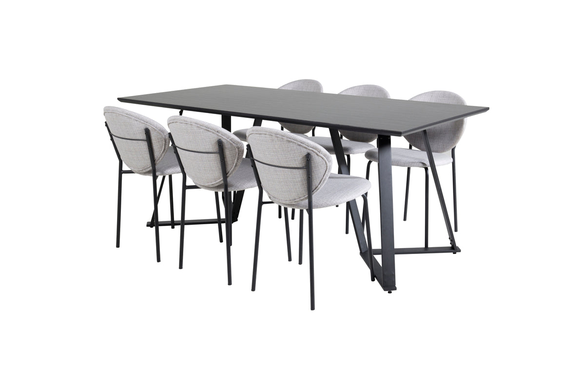 Marina, Vault Rektangulært Spisebordssæt