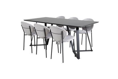 Marina, Vault Rektangulært Spisebordssæt