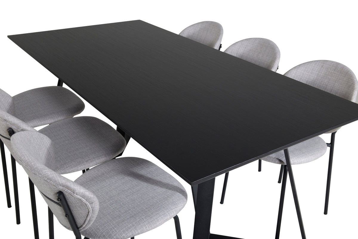 Marina, Vault Rektangulært Spisebordssæt