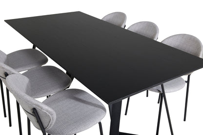 Marina, Vault Rektangulært Spisebordssæt