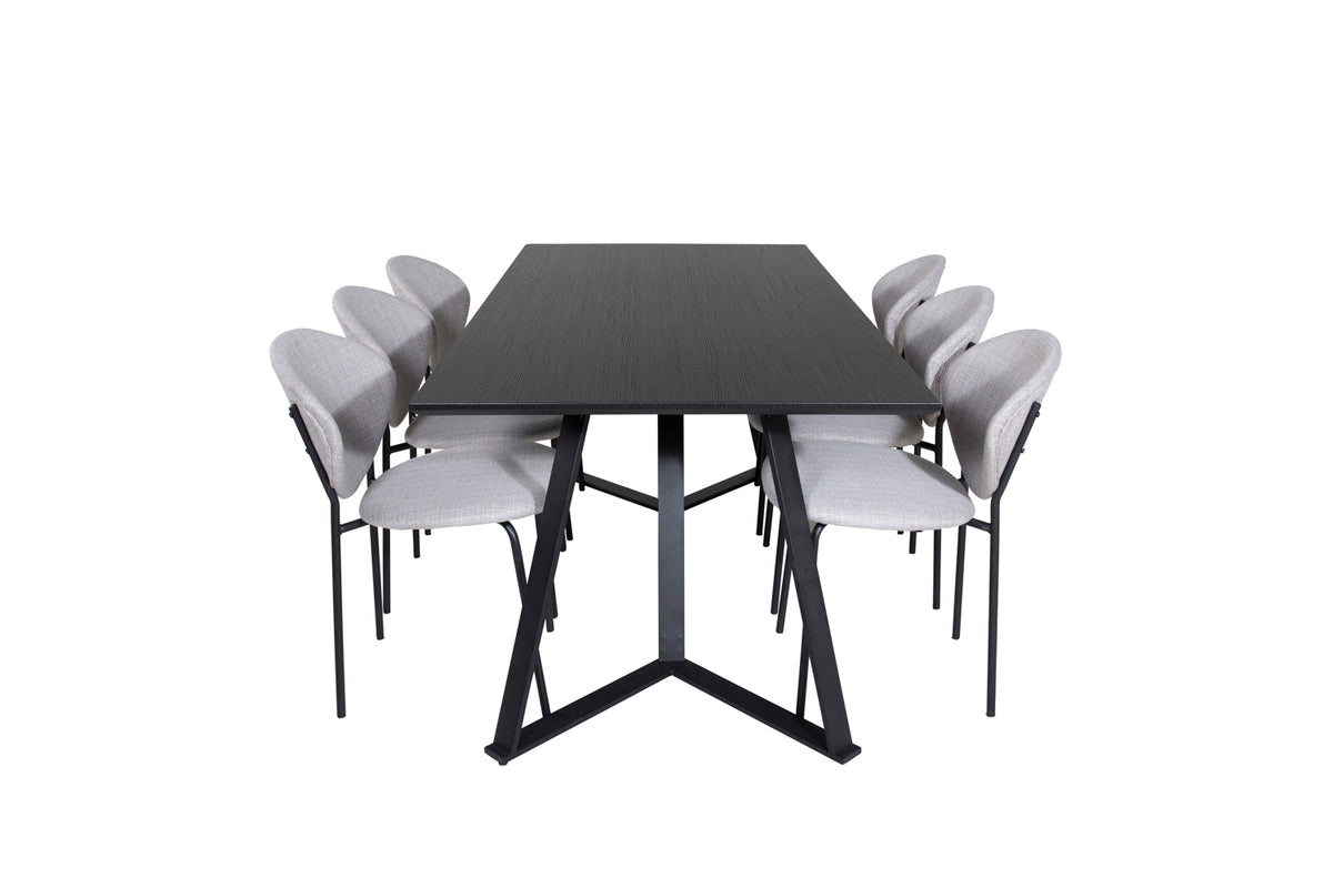 Marina, Vault Rektangulært Spisebordssæt