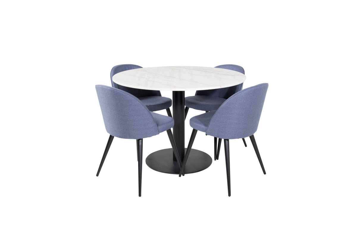 Estelle, Velvet Rundt Spisebordssæt