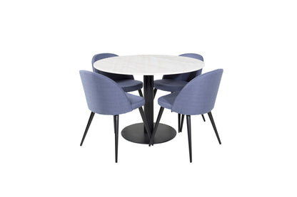 Estelle, Velvet Rundt Spisebordssæt