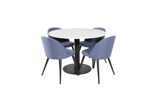 Estelle, Velvet Rundt Spisebordssæt