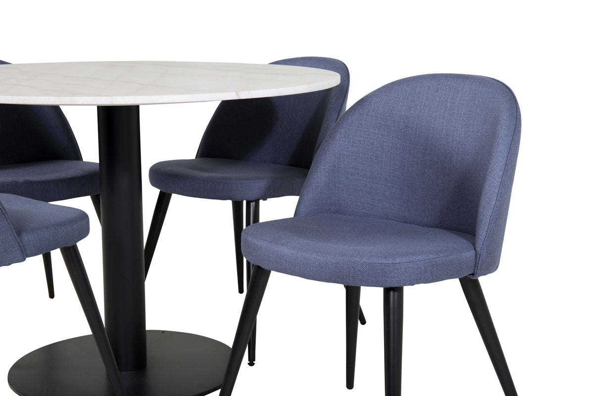 Estelle, Velvet Rundt Spisebordssæt